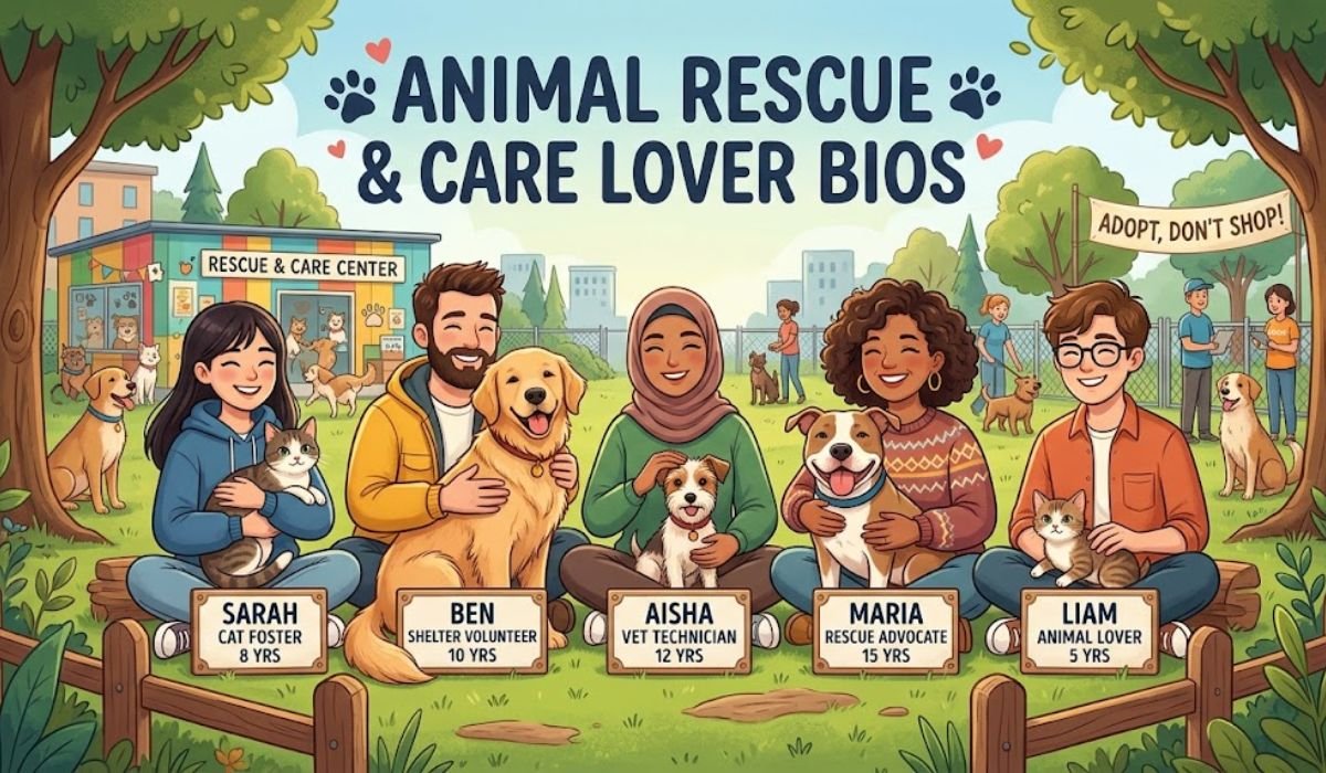 Animal Rescue & Care Lover Bios