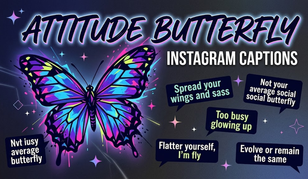 Attitude Butterfly Instagram Captions