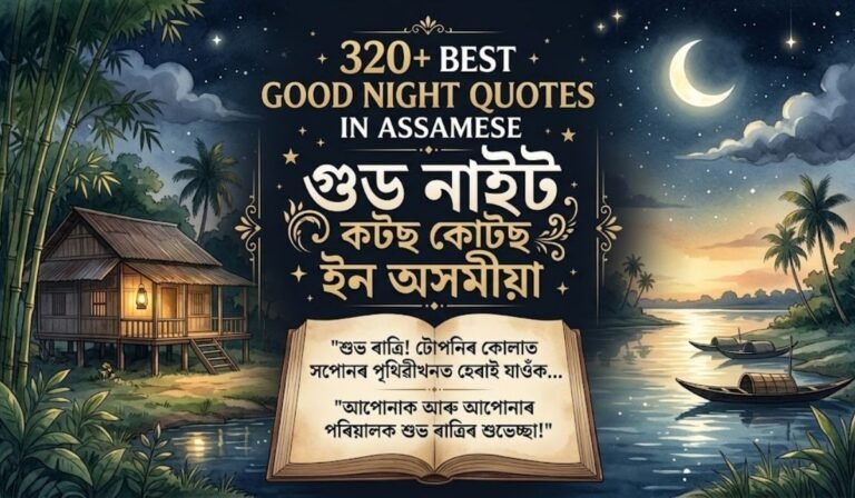 Best Good Night Quotes In Assamese | গুড নাইট কোটছ ইন অসমীয়া
