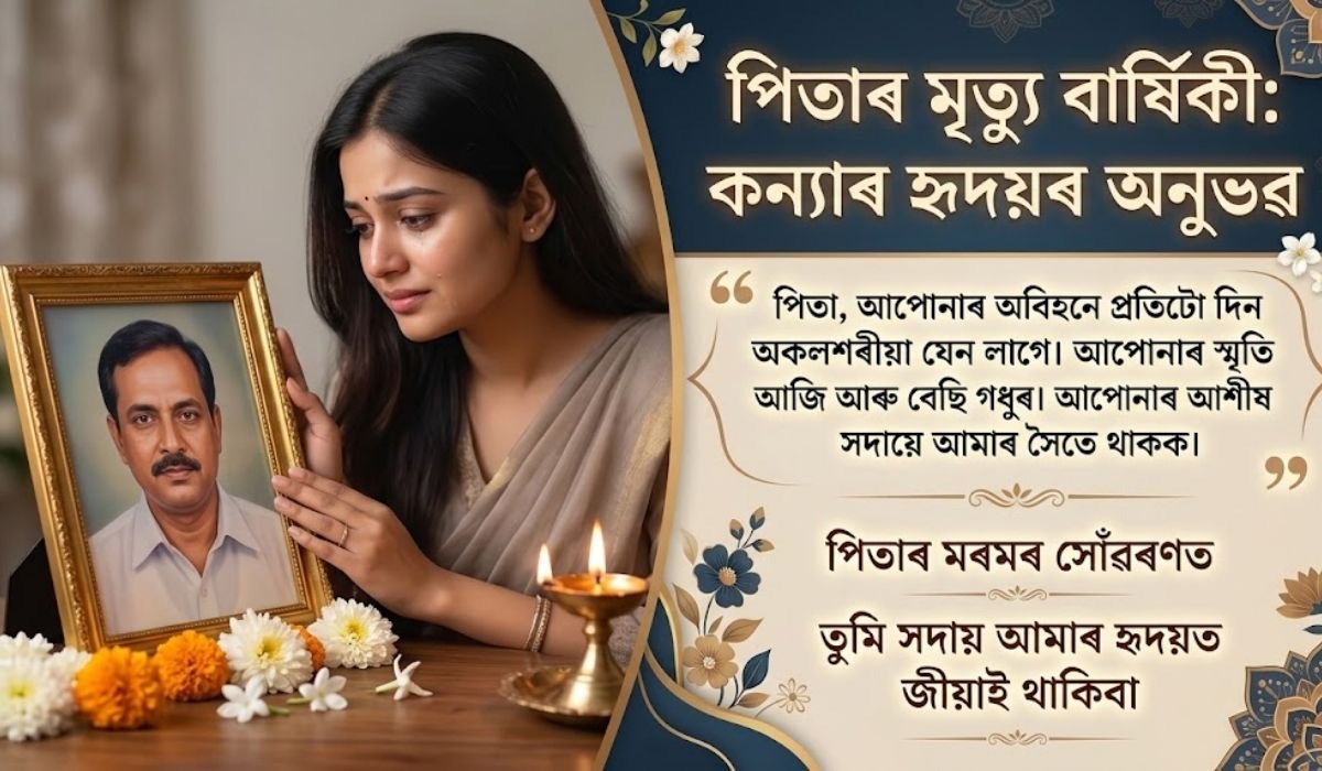 Father Death Anniversary Quotes In Assamese For Daughter | কন্যাৰ বাবে অসমীয়াত পিতাৰ মৃত্যু বাৰ্ষিকী উক্তিসমূহ