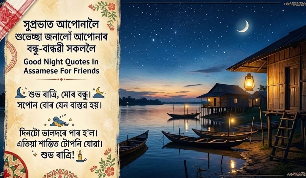 Good Night Quotes In Assamese For Friends
