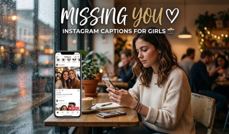 Missing You Instagram Captions for Girls