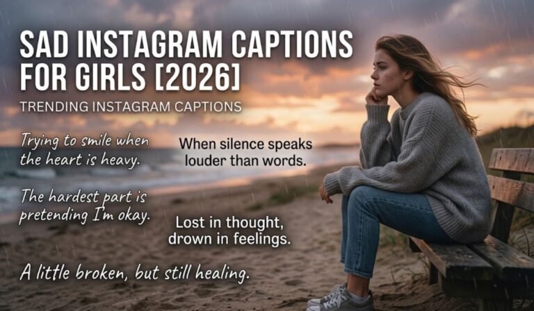 Sad Instagram Captions for Girls 2026