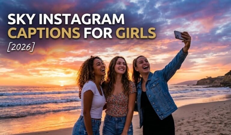 Sky Instagram captions for Girls 2026