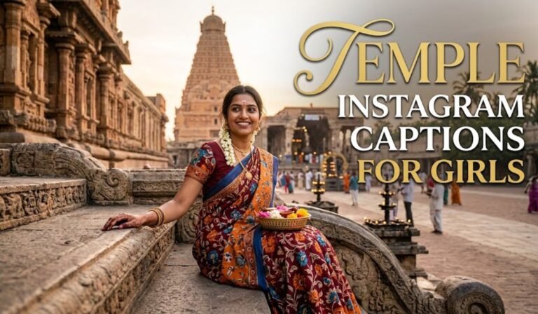 Temple Instagram Captions for Girls