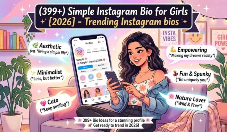(399+) Simple Instagram Bio for Girls [2026] - Trending Instagram bios