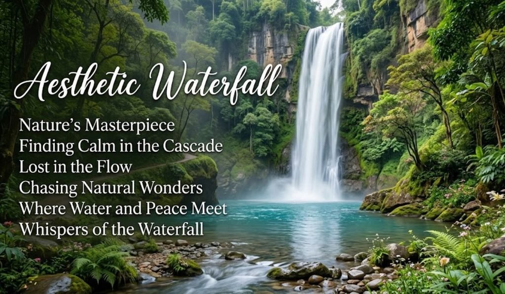 Aesthetic Waterfall Captions
