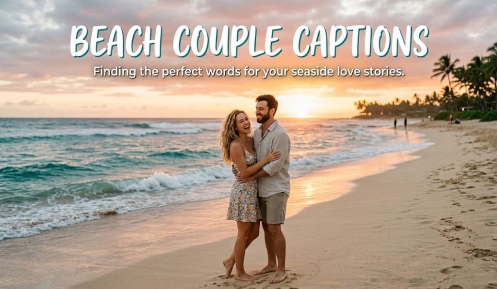 Beach Couple Captions