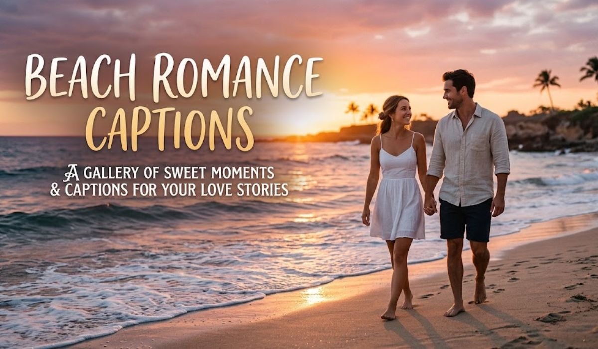 Beach Romance Captions