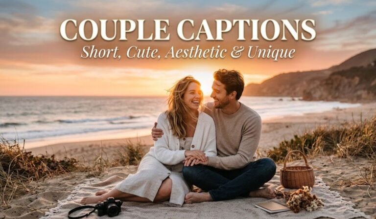 Couple Captions Short, Cute, Aesthetic & Unique