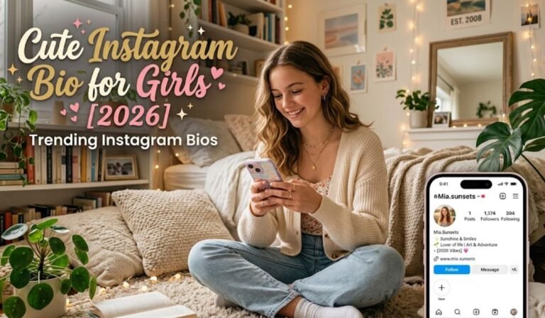 Cute Instagram Bio for Girls [2026]-  Trending Instagram Bios