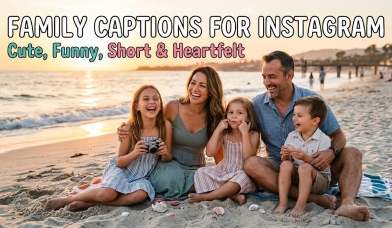 Family Captions For Instagram Cute, Funny, Short & Heartfelt