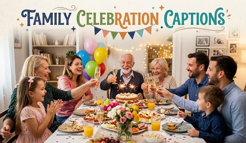 Family Celebration Captions
