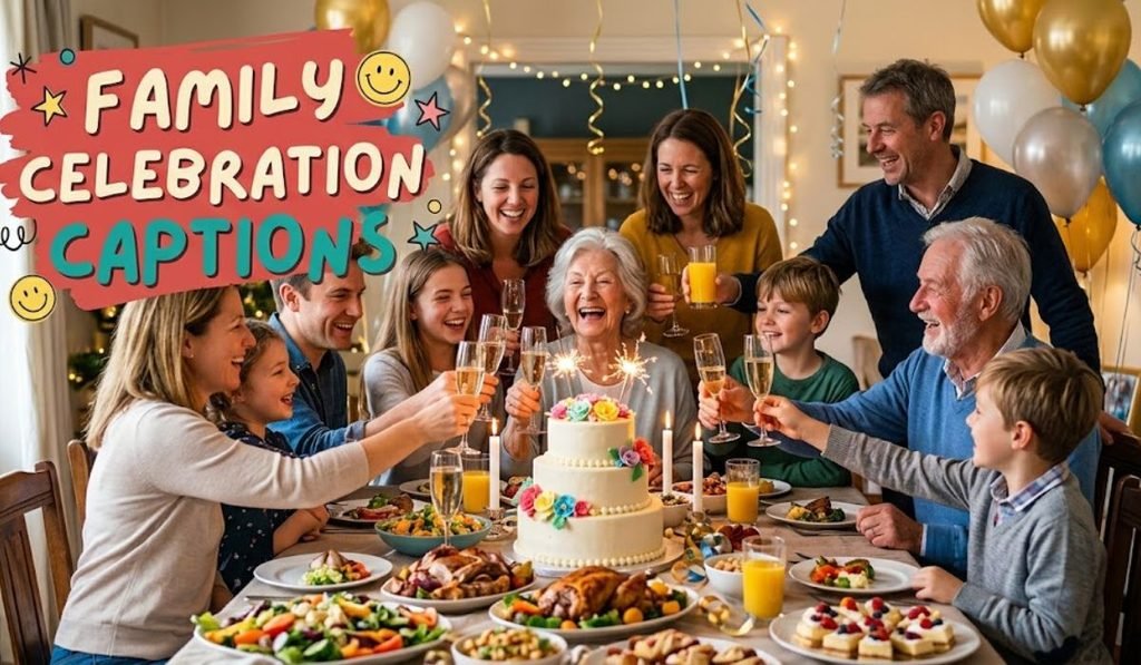 Family Celebration Captions