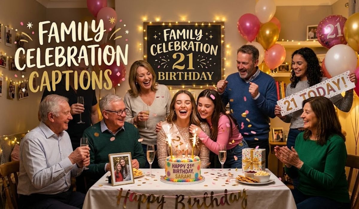 Family Celebration Captions 21 Birthday