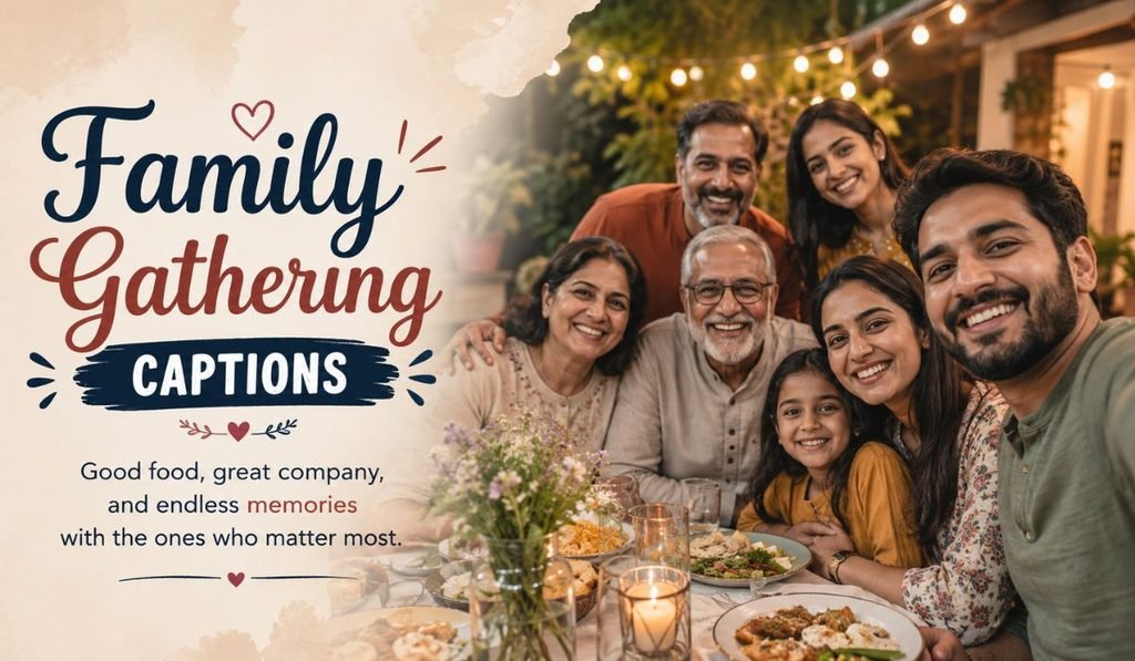 Family Gathering Captions