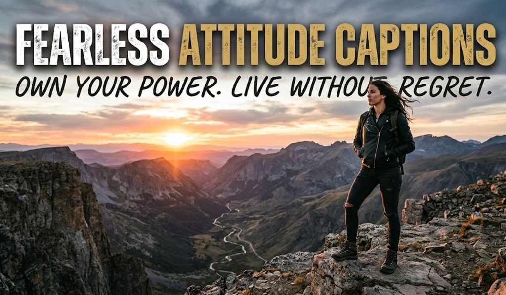 Fearless Attitude Captions