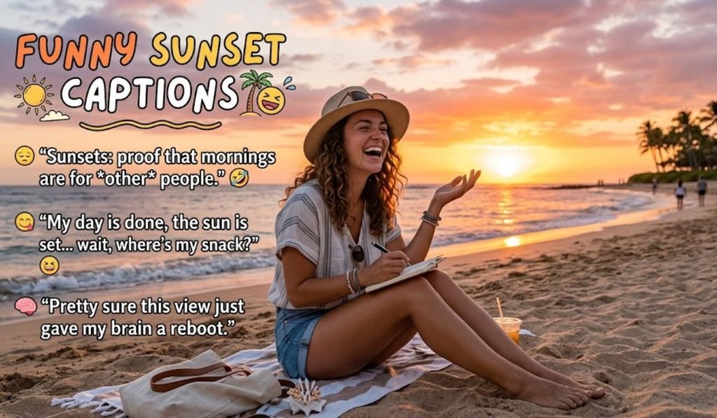Funny Sunset Captions