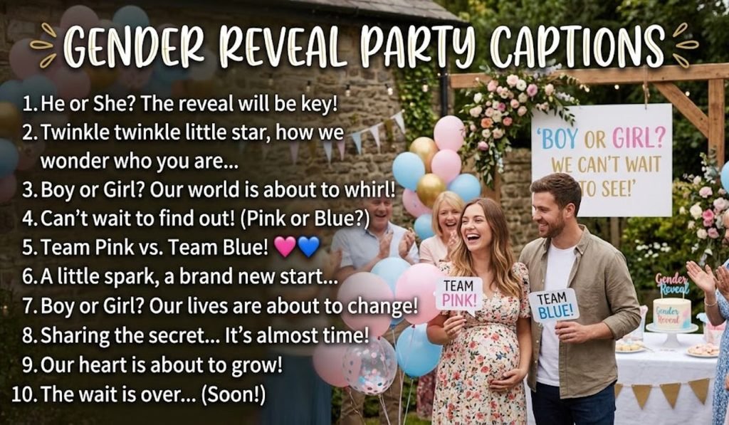 Gender Reveal Party Captions