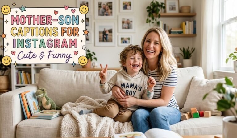 Mother-Son Captions for Instagram Cute & Funny