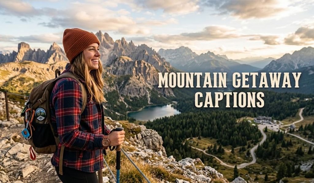 Mountain Getaway Captions