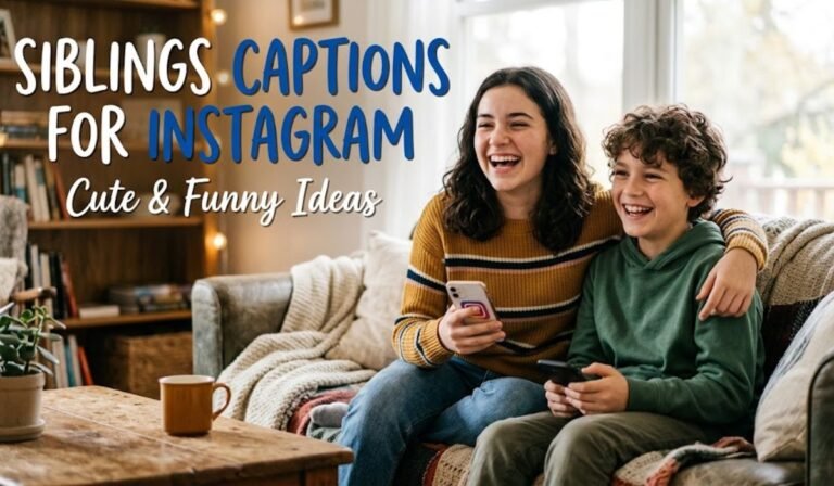Siblings Captions for Instagram Cute & Funny Ideas