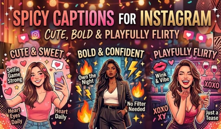 Spicy Captions for Instagram Cute, Bold & Playfully Flirty