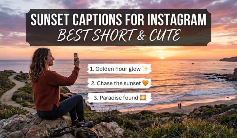 Sunset Captions for Instagram 2026