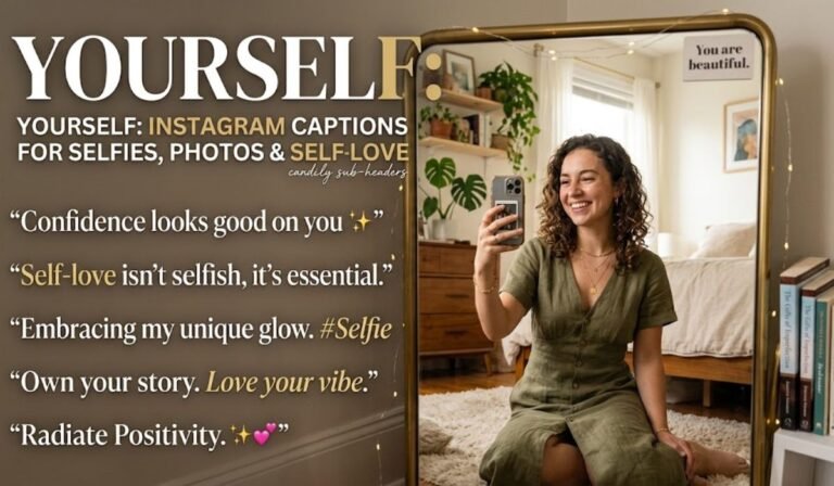 Yourself Captions for Selfies, Photos & Self-Love